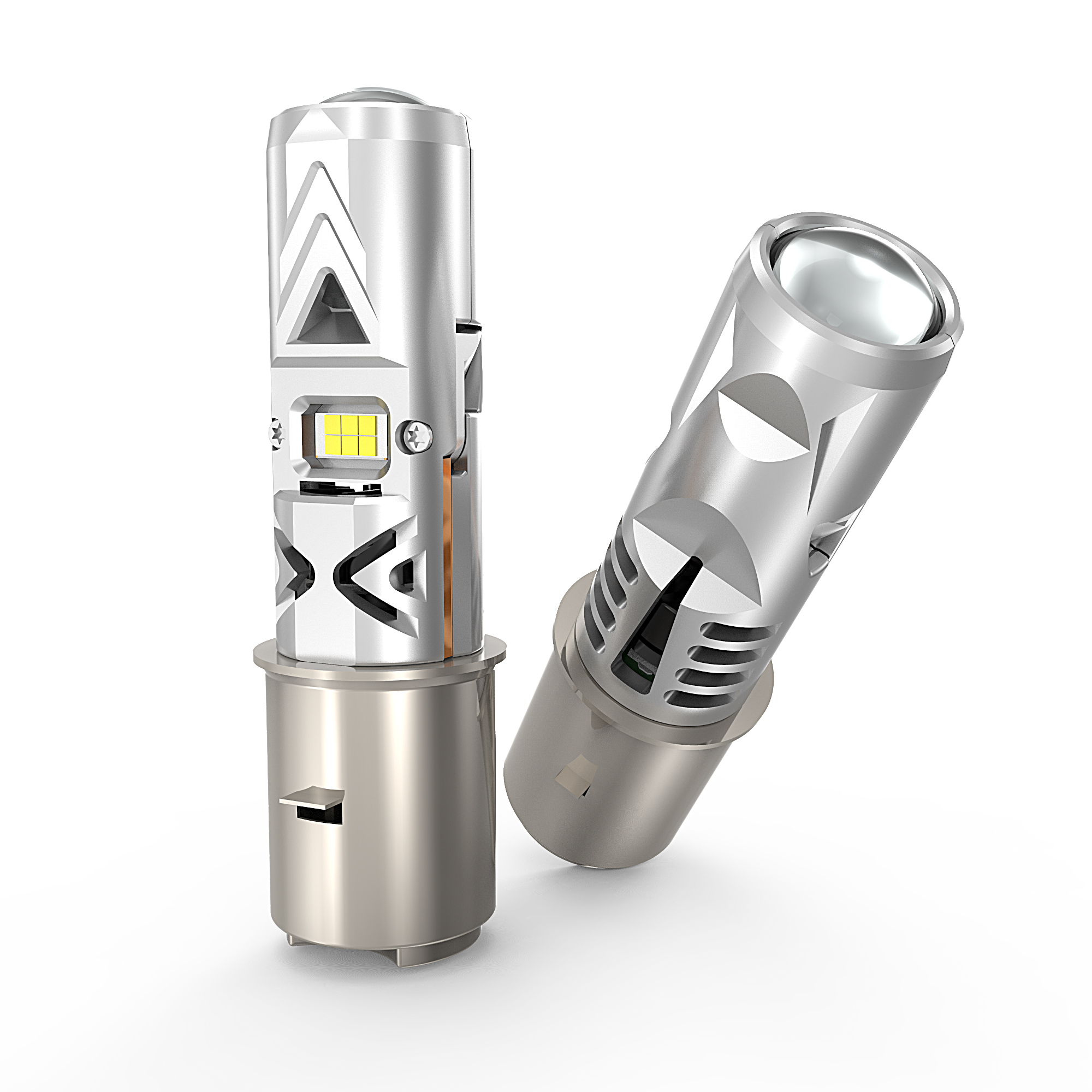 M1-H6 Motorcycle LED Headlight High Low Beam 6000K Super Bright - Image 2